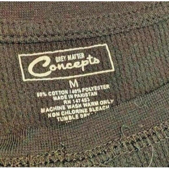 Grey Matters Medium Black Cotton Blend Long Sleeve Lightweight  Sweater 40a - Picture 3 of 8